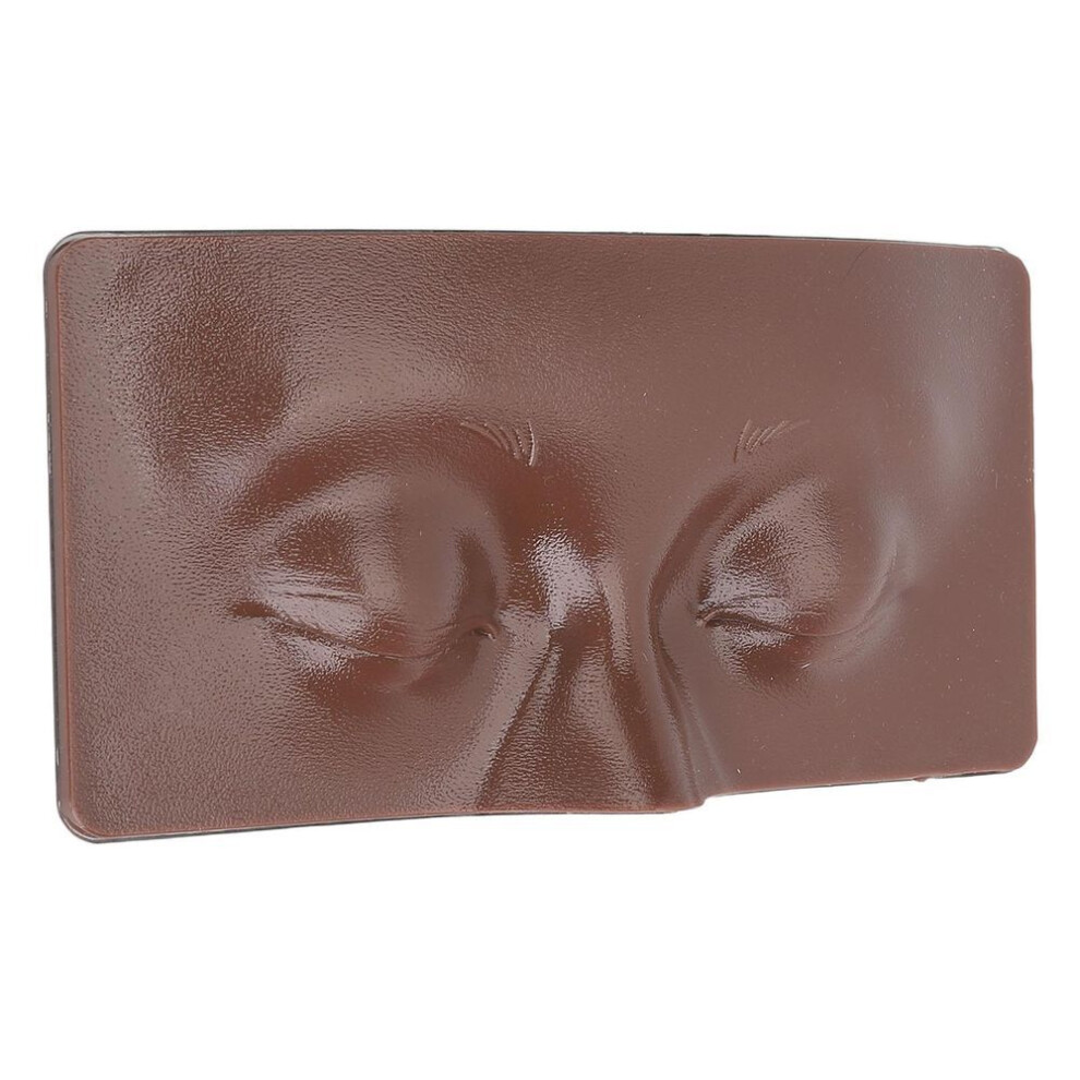 Makeup Practice Face Board 3D Silicone Makeup Eyes Closed Mannequin Face With 8pcs Cosmetic Brush