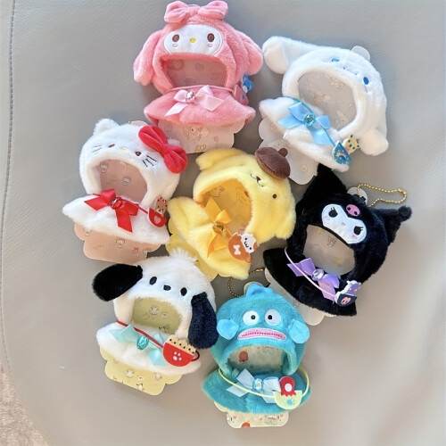 Plush Cape Compatible con Labubu Accesorios reemplazables Ropa Ropa de colgilla Capa de lujo 1