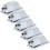 5Pcs Chrome Snare Drum Lug Claw Hooks Rectangular Silver Replacement Parts 2