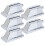 5Pcs Chrome Snare Drum Lug Claw Hooks Rectangular Silver Replacement Parts 14