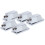 5Pcs Chrome Snare Drum Lug Claw Hooks Rectangular Silver Replacement Parts 1