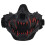 Fangs Cosplay Airsoft Mask Protective Mask Adjustable Strap Breathable Halloween Horror Party Decor Black 1