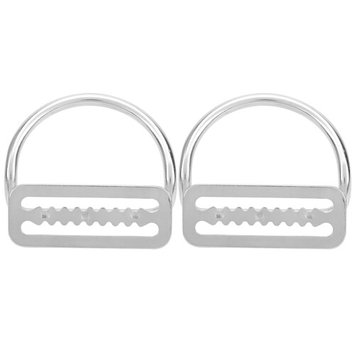 2Pcs Diving Harness D Ring Belt Keeper 304 Stainless Steel 1