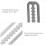 4pcs Stainless Steel Weight Belt Retainer for 2in Webbing, Silver 6