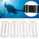 4pcs Stainless Steel Weight Belt Retainer for 2in Webbing, Silver 11
