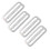 4pcs Stainless Steel Weight Belt Retainer for 2in Webbing, Silver 8