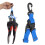 Blue Diving Flippers Quick Release Buckle Keeper Strap, Nylon, 59g 16