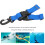Blue Diving Flippers Quick Release Buckle Keeper Strap, Nylon, 59g 3