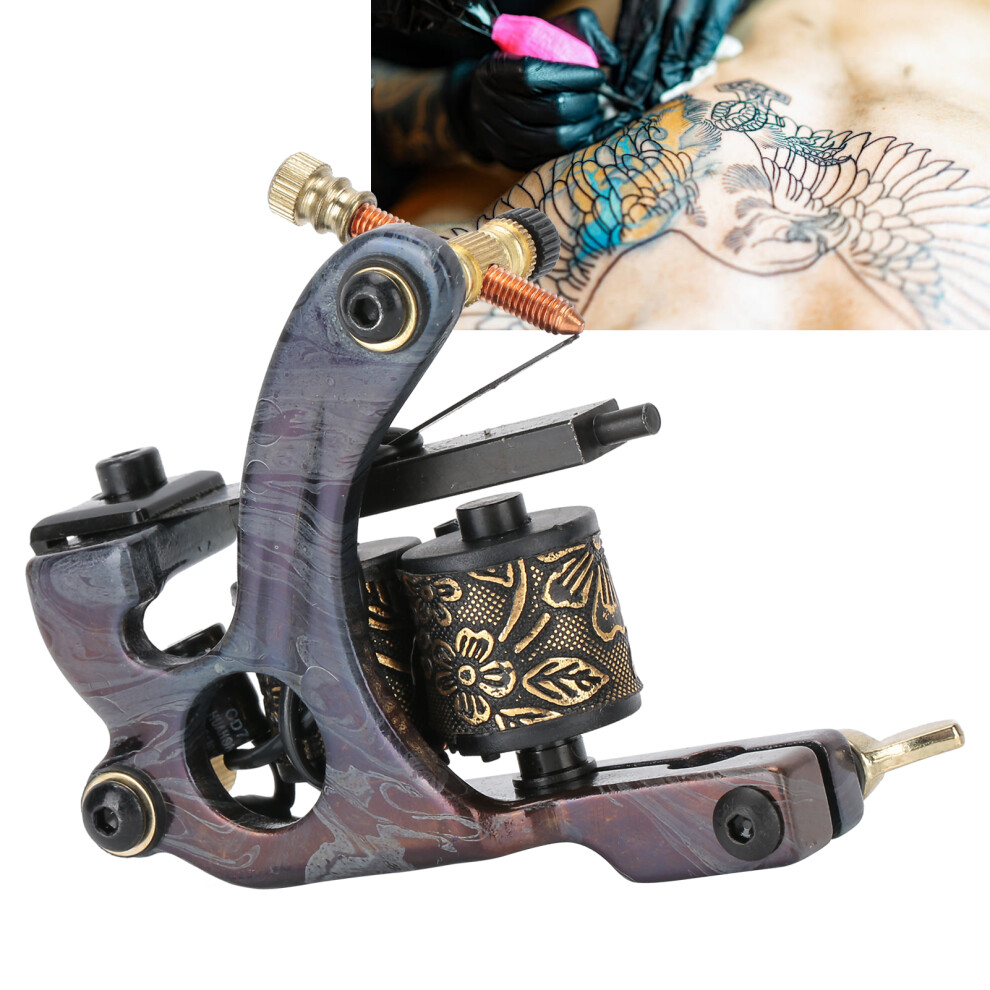 Carbon Steel Liner Shader Rotary Tattoo Machine with 10 Turns Coil