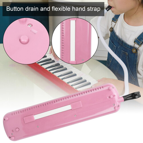 32-Key Compact Melodica in Pink by IRIN - Ideal for Beginner's Music Class 2