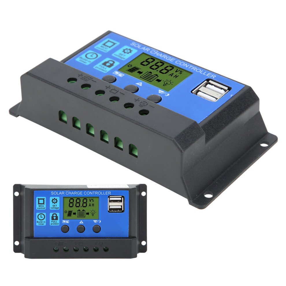 Solar Charge Controller 30A With Adjustable Parameters & Usb Output 4901329648897