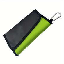 Bait storage bag with 6 pockets, tackle box, inner pocket, fishing gear bag with carabiner, fishing accessories