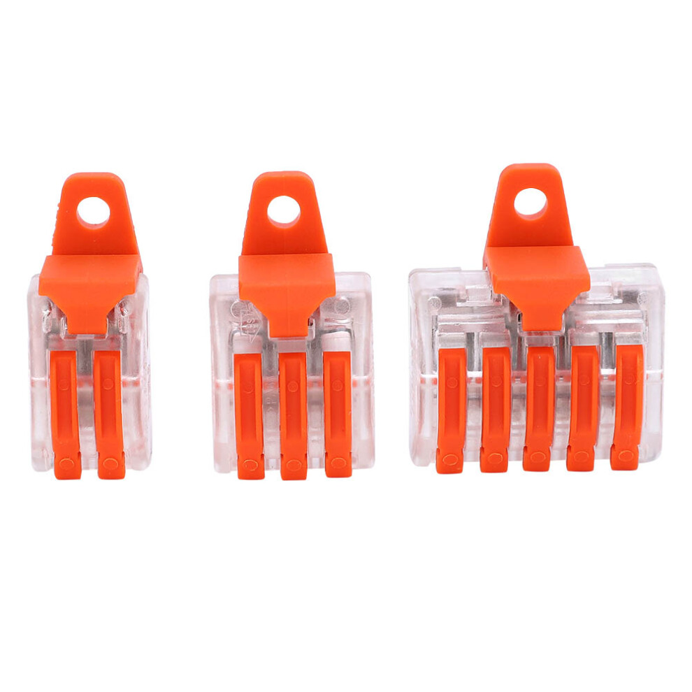 Pct-212 213 215 Wire Connectors 60Pc With Mounting Clips And Screws 9321329660029