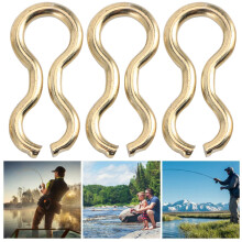 Carp Fishing 100PCS Steel Alloy Wire Eyes Sinker Screw Leads Mould Loops