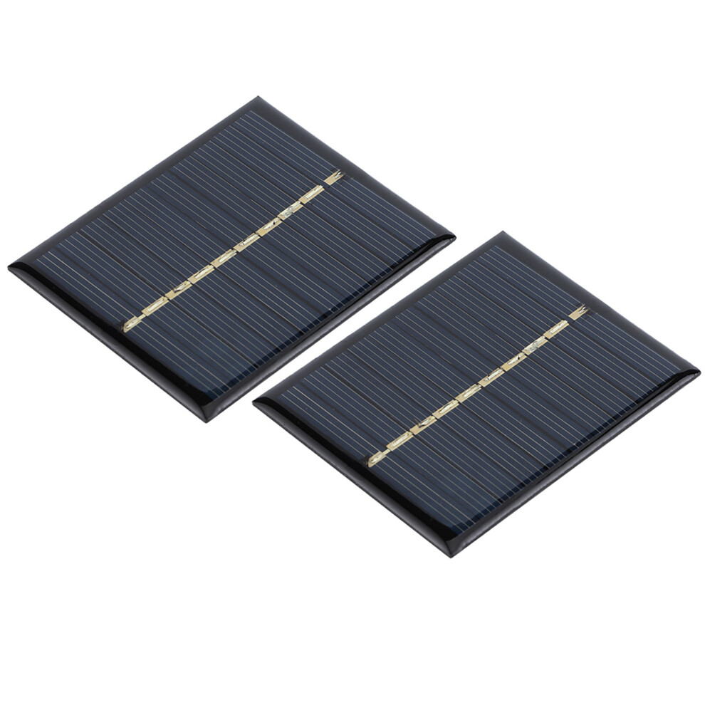 2Pcs 0.5W 5V Polysilicon Solar Panels For Diy Projects And Chargers 5071329664001