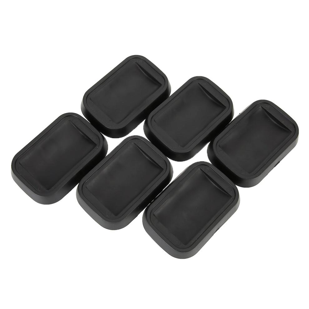 6Pcs Anti-Slip Rubber Wheel Caster Coasters For Sofas Beds Chairs | 55X83x13mm 8481329668706