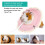 Pink L Pet Elizabeth Circle Collar for Small Pets Under 19cm 6