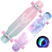 Pro Skateboards for Beginners 43x9 Complete Longboard for All Ages 7 Layer Maple