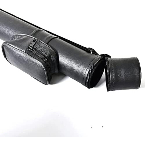 PVC Leather Pool Cue Hard Case Carry Case Holds 1 2