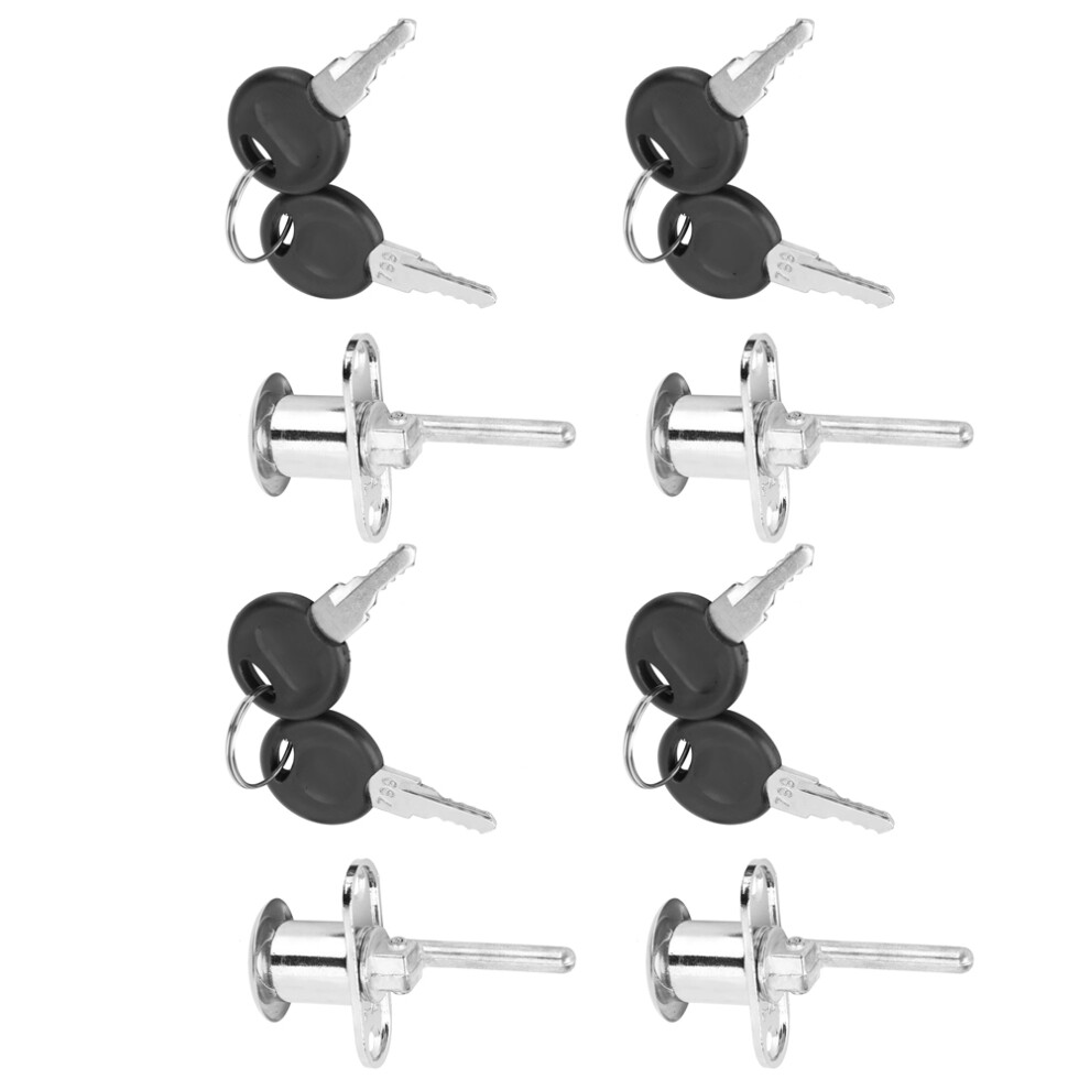 Zinc Alloy Cam Lock 4Pcs - Secure Drawers Cabinets Jewelry Boxes 4941329673932
