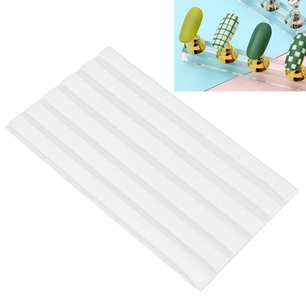 DIY Manicure Nail Tip Display with Reusable Clay Adhesive Tool