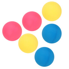 6Pcs ABS Table Tennis Balls 40mm 3-Star Stadium Training Set