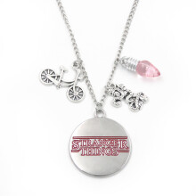 (Style C) Things Stranger Necklace With Multilayer Chain And Lightup Bulb Gift For Pendant