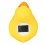 Duck Shape Baby Pool Floating Thermometer 11x8cm, Temp & Timer 11