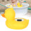 Duck Shape Baby Pool Floating Thermometer 11x8cm, Temp & Timer 13