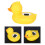 Duck Shape Baby Pool Floating Thermometer 11x8cm, Temp & Timer 9