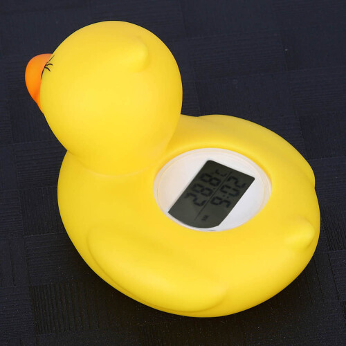 Duck Shape Baby Pool Floating Thermometer 11x8cm, Temp & Timer 2