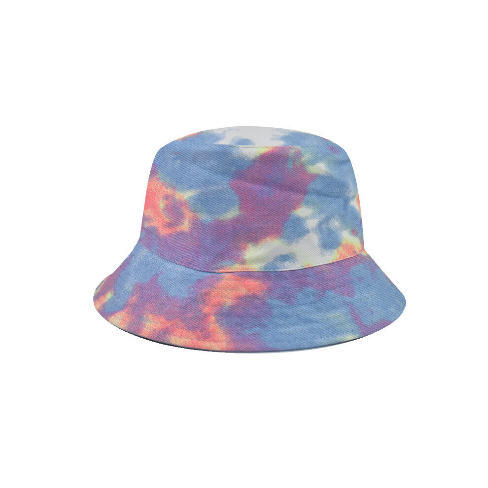 (Rainbow) Tie Fashionable Colorful Dye Pattern Neutral Casual Fisherman Outdoor Hat For-image-OPC-PJ6G8JB-NEW