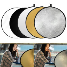 80cm 5-in-1 Photography Reflector Collapsible Multi-Disc with Carry Bag