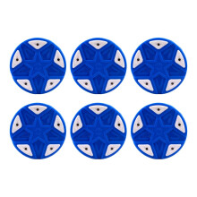Pack of 6 Inline Roller Hockey Pucks for Sporty Training, Indoor and Outdoor