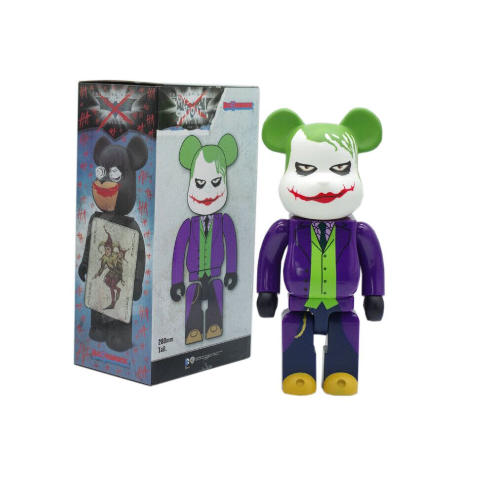 (Joker) 400 Building Bearbrick Blocks Bear Toy Action Figure Batman Clown Krusty Joker