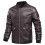 Men's Leather Jacket Faux Leather Colour Variations Biker Jacket Real Leather 1