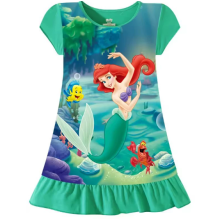 Cartoon cute princess dress, summer girls' pajamas, children's home clothes 3(100cm)