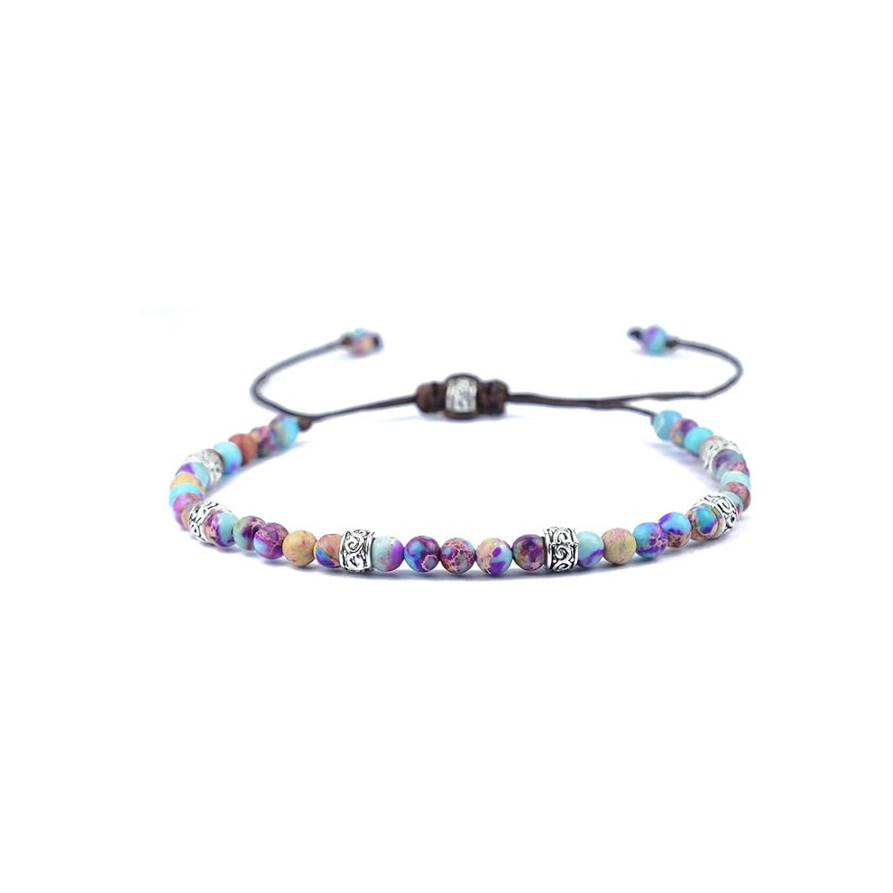 Boho Handmade Natural Stone Wrap Bracelets Turquoises Crystal Beads Bracelet Jewelry-image-OPC-PJ6GNQR-NEW