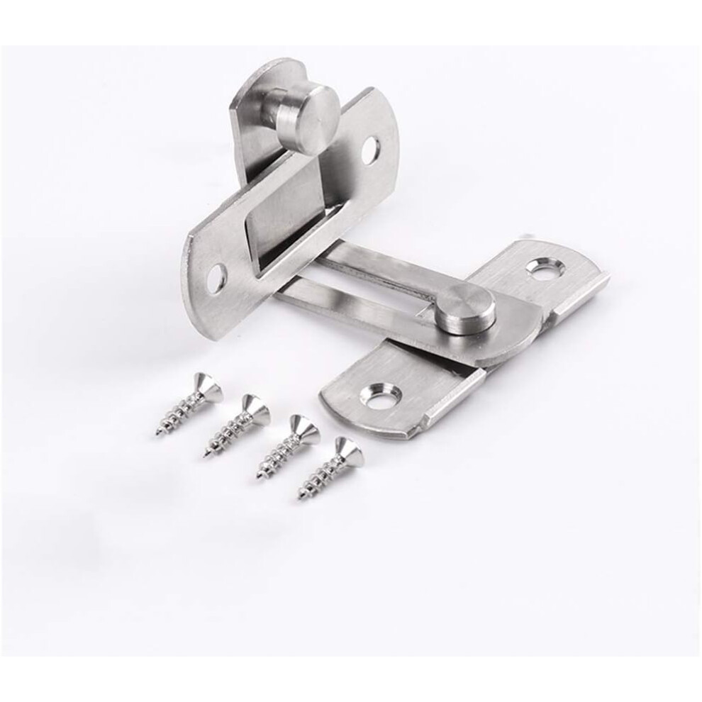 Photos - Door Lock Door Latch, 90 Degree Right Angle Door Latch Buckle Lock Hook Slide Lock Buckle Bolt Barrel Bolt with Screws for Doors and W