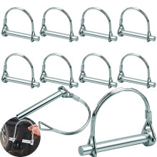 10 Pieces Clip Pin 8mm, Lock Pin, Agricultural Pin, M8*60Mm Lawn Garden Lock Pin Safety Heavy Duty Coupling