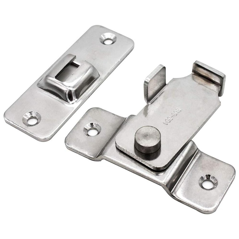 Photos - Door Lock Sliding Barn Door Swing Security Handle, Pocket Door Latch, Heavy Duty Stainless Steel Bar Security Door Lock