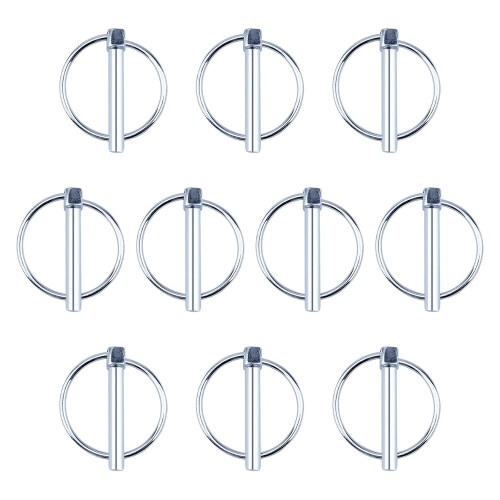 Lynch 10 Pack 8mm Diameter Carbon Steel Trailer Lock Pins
