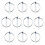 Lynch Set of 10 Carbon Steel Locking Pins Diameter 6mm 1