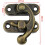 Set of 20 Antique Bronze Latch Hasps with Right Hand Swing Arm 2