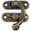Set of 20 Antique Bronze Latch Hasps with Right Hand Swing Arm 1