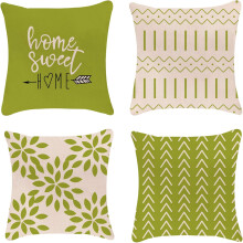 Pillow Covers 16x16 Modern Sofa Throw Pillow Cover, Decorative Outdoor Linen Fabric Pillow Case for Chair Sofa Couch Bed Car