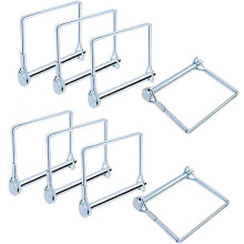 8pcs Lock Pin, Stainless Steel Safety Coupler Pin Lock Pin, Galvanized Square Wire Buckle Pin for Trailers, Lawn, Garden