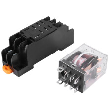 LY2NJ HH62P-L JQX-13F 220V AC bobina DPDT rele' di potere 8 Pin con PTF08A Socket