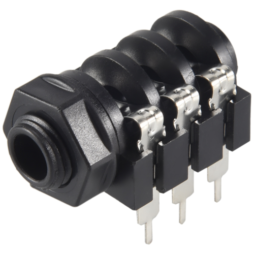 1/4 "6.5mm Stereo Audio PCB Presa Jack per cuffie a 6 pin 2