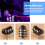 1/4 "6.5mm Stereo Audio PCB Presa Jack per cuffie a 6 pin 5
